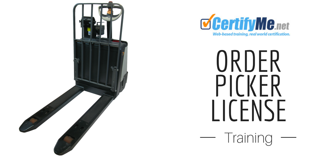 Order Picker Training and Certification Online Today!